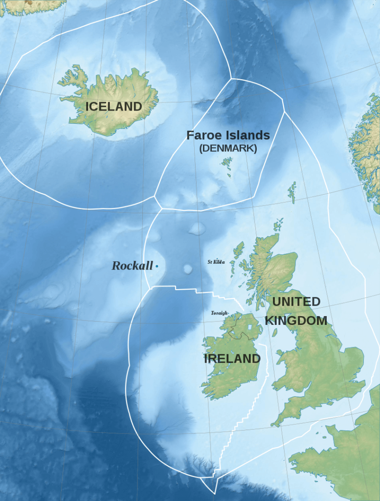 Εδώ οι καλοί χάρτες: Οι αποκλειστικές οικονομικές ζώνες της Ισλανδίας, της Ιρλανδίας, των Νήσων Φερόε και του Ηνωμένου Βασιλείου (πηγή: wikipedia)