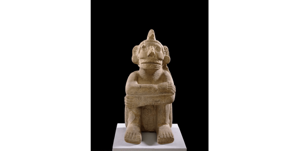 Άγαλμα του Mictlantecuhtli στο Βρετανικό Μουσείο