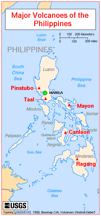 Εδώ οι καλοί χάρτες: Τα μεγαλύτερα ηφαίστεια στις Φιλιππίνες