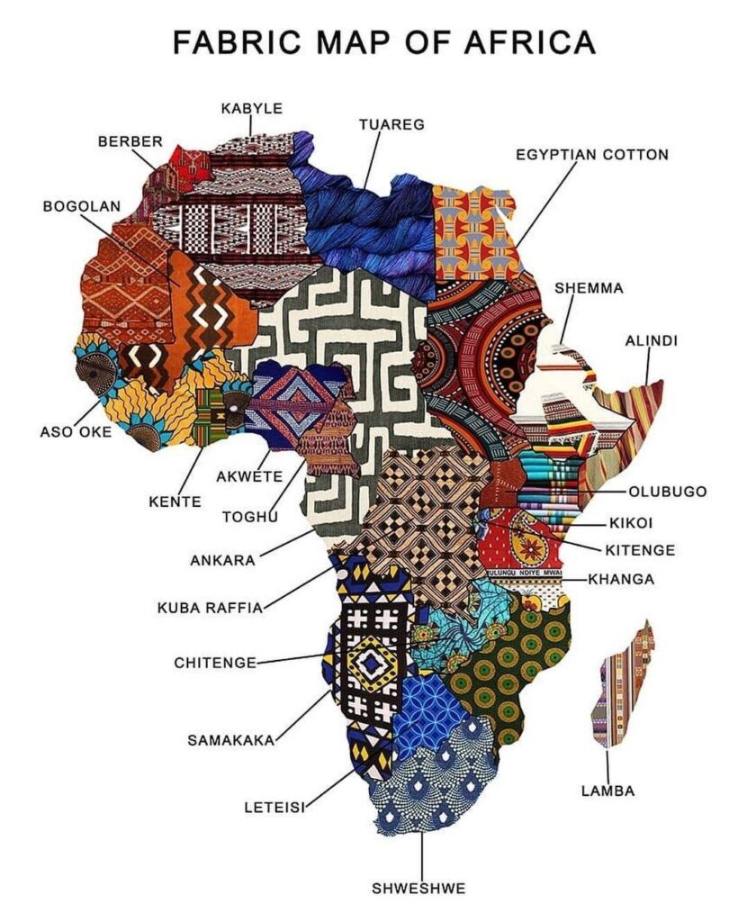 Χάρτης υφασμάτων της Αφρικής
