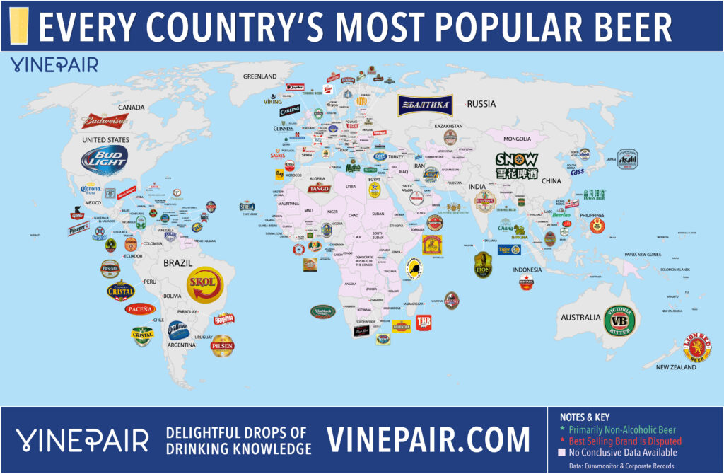Οι πιο δημοφιλείς μπύρες στον κόσμο