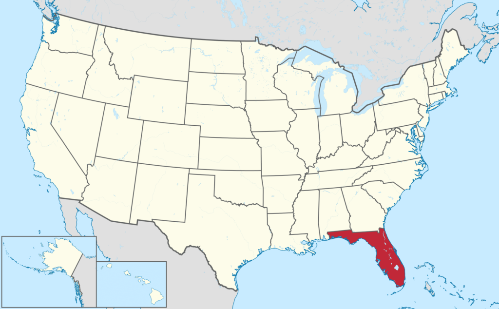 Χάρτης Φλόριντα