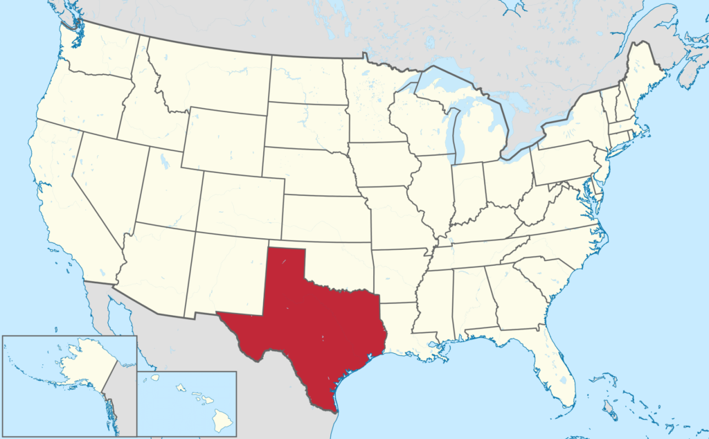Χάρτης Τέξας