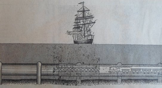 Η πρόταση του Rudolph Liljeqvist για υποθαλάσσια χαλύβδινη σήραγγα σιδηροδρόμου μεταξύ Elsinore και Helsinborg, 1889