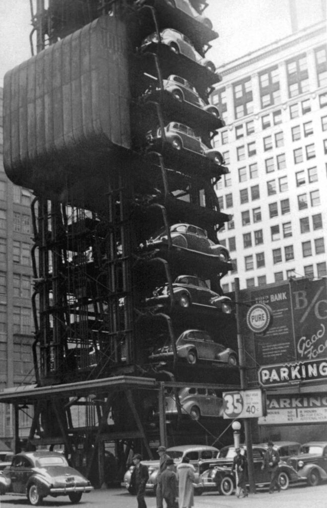 Κάθετη στάθμευση στο Σικάγο, 1940