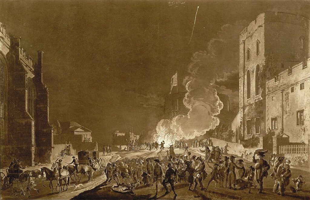 Εορτασμοί στο κάστρο Windsor από τον Paul Sandby (1776) (πηγή: wikipedia)