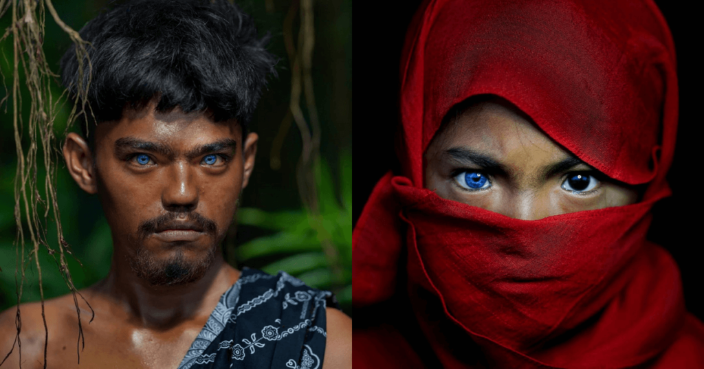 Η φυλή Μπουτόν της Ινδονησίας με τα διαπεραστικά μπλε μάτια