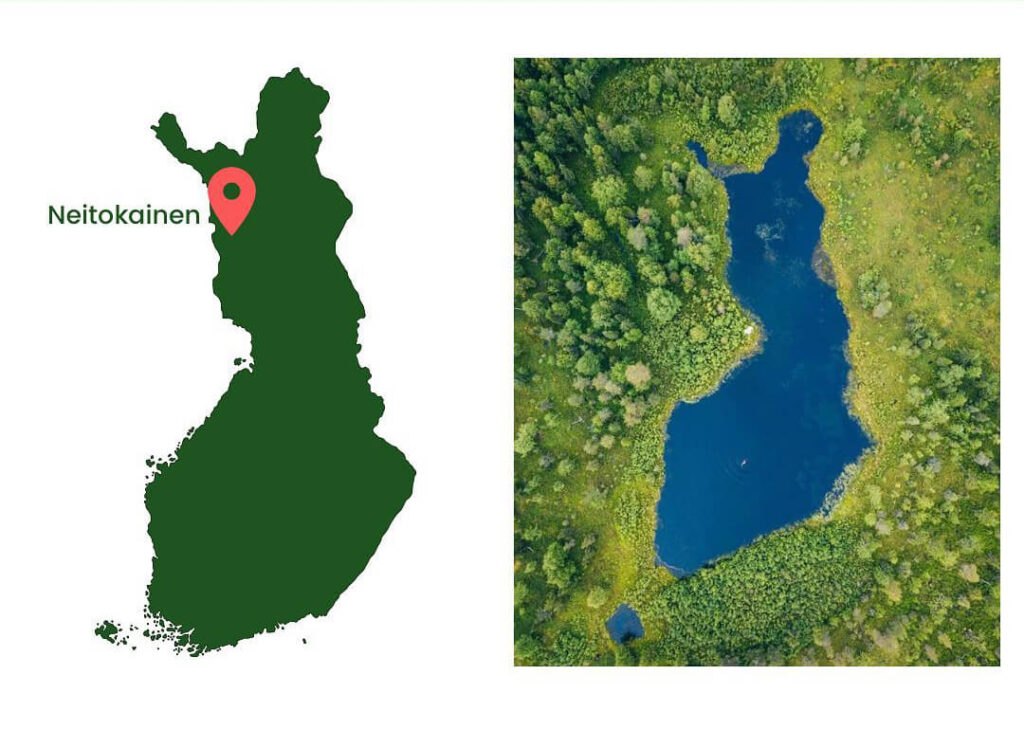 Υπάρχει μια λίμνη στη Φινλανδία που έχει το σχήμα της Φινλανδίας