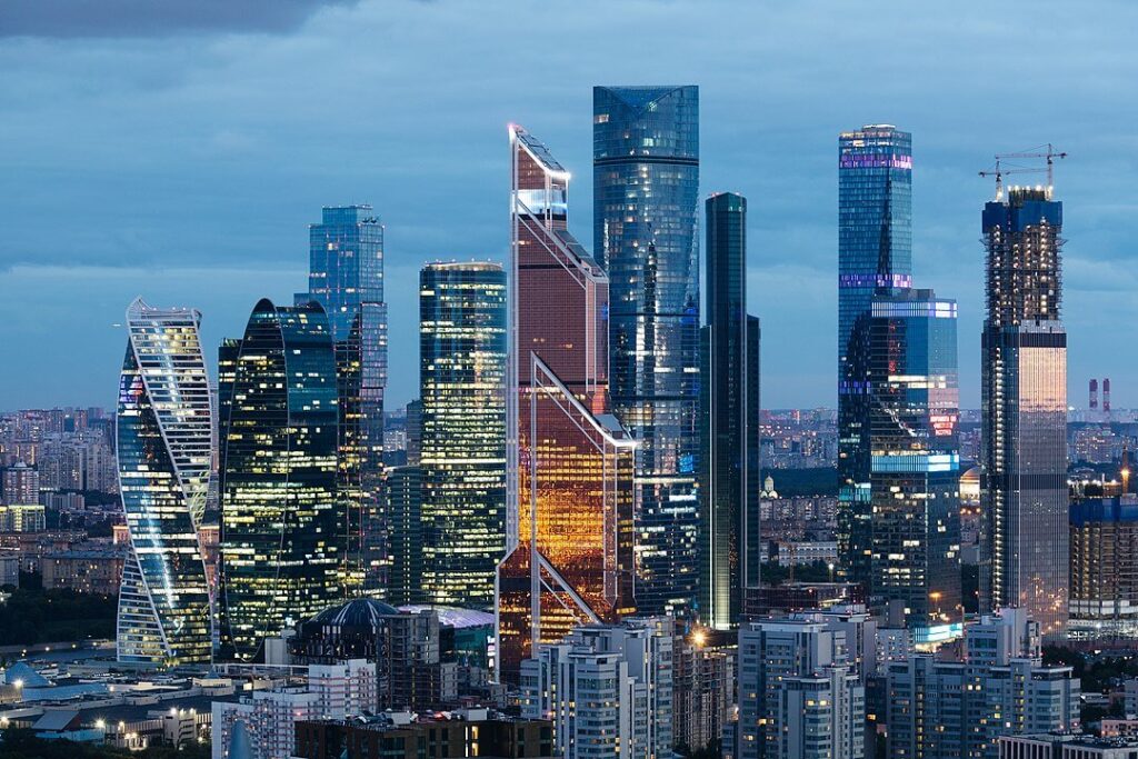 Οι ουρανοξύστες του Διεθνές Εμπορικού Κέντρου της Μόσχας (πηγή: wikipedia)