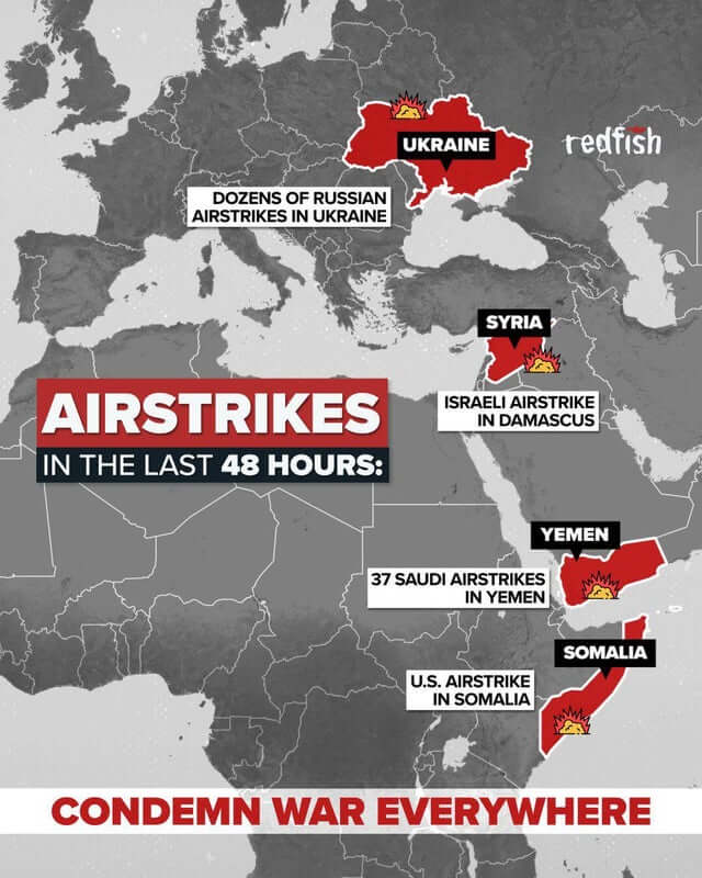 Αεροπορικές επιθέσεις τις τελευταίες 48 ώρες