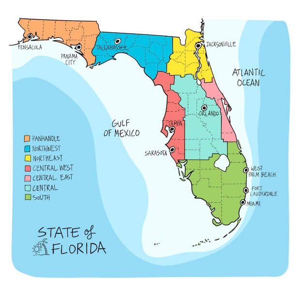 Εδώ οι καλοί χάρτες: Φλόριντα