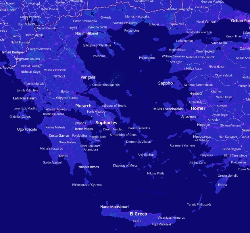 "Πολιτιστικός" Χάρτης της Ελλάδας