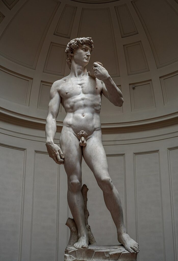 Ο Δαβίδ στη Galleria dell'Accademia της Φλωρεντίας.