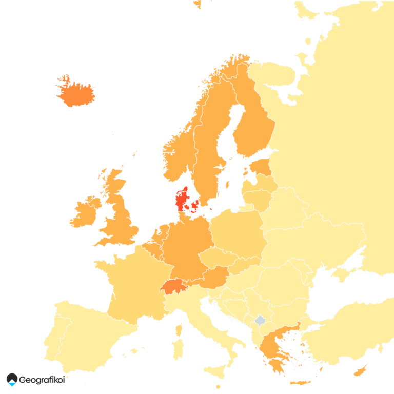 Χάρτης: Πόσο κοστίζει ένας καπουτσίνο στην Ευρώπη το 2023
