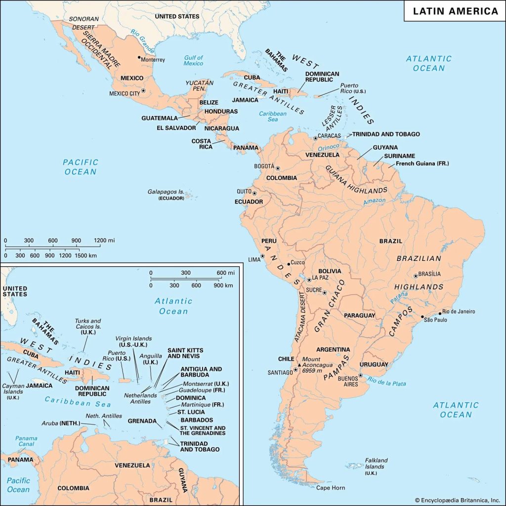 Νότια Αμερική (πηγή: britannica)