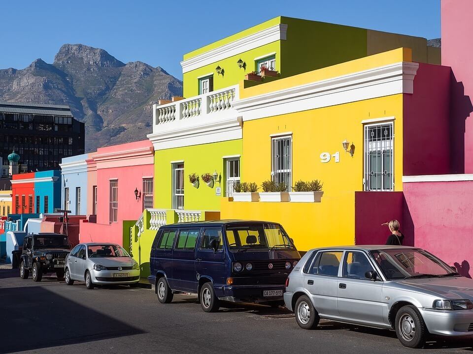 H πολύχρωμη γειτονιά του Bo-Kaap