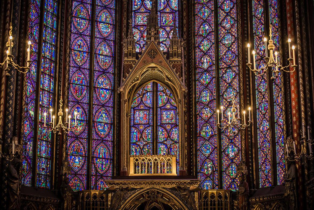 Το εσωτερικό της Sainte-Chapelle
