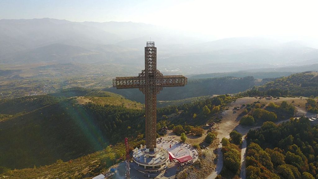 Ο Millenium Cross στο όρος Vodno