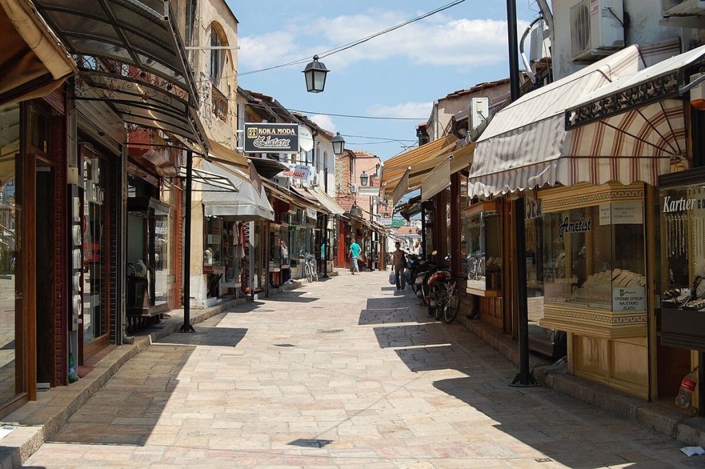 Δρόμος στο Παλιό Παζάρι Σκοπίων