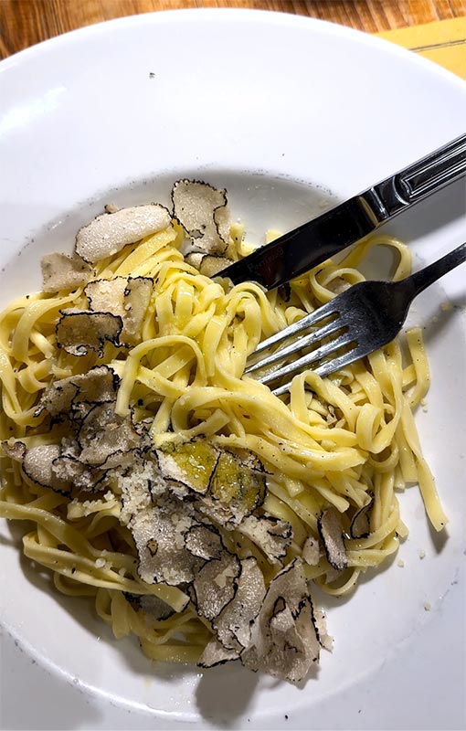 Tagliatelle funghi porcini e tartufo