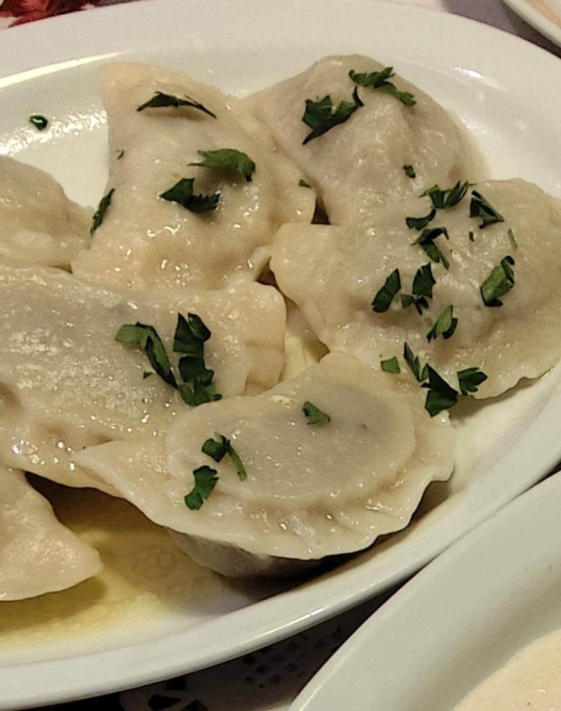 Pierogi με γέμιση πάπιας