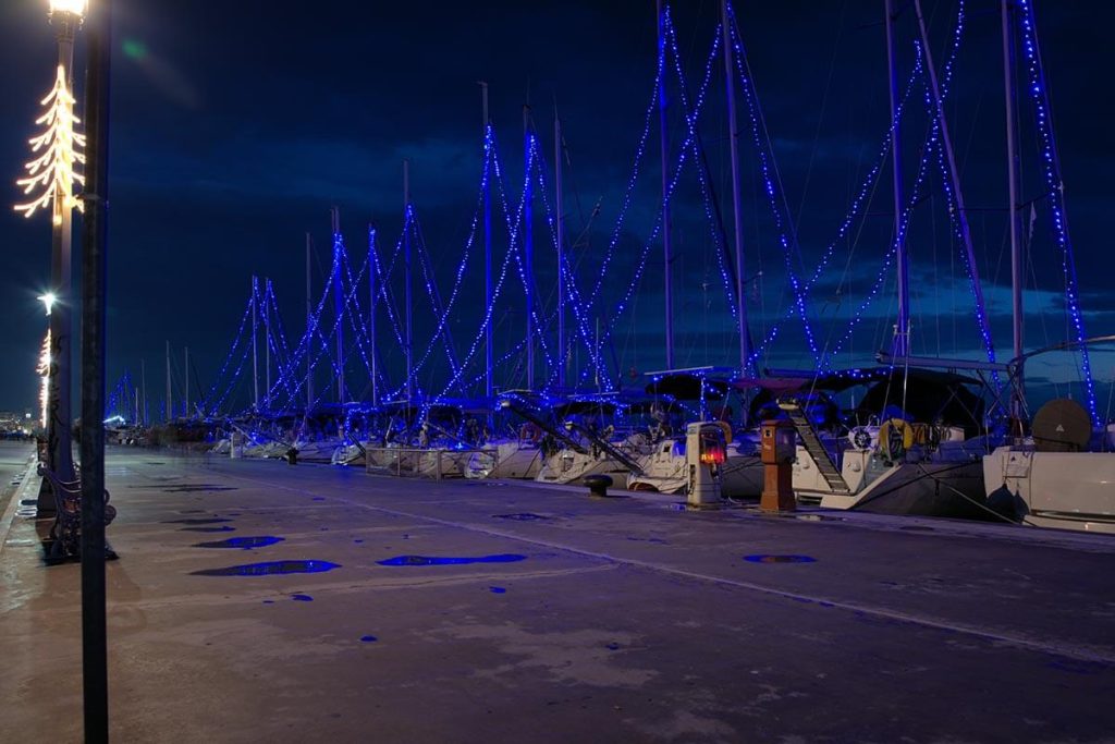 Το λιμάνι του Βόλου τα Χριστούγεννα