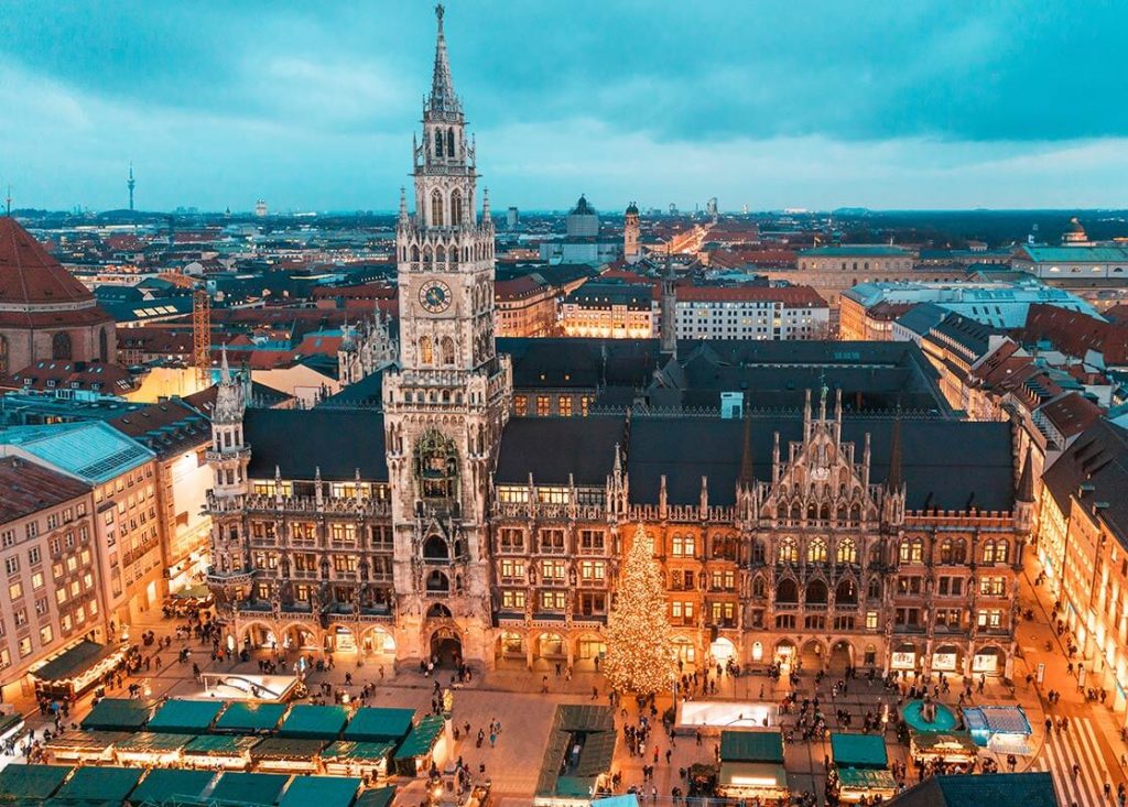 Η Christkindlmarkt από ψηλά