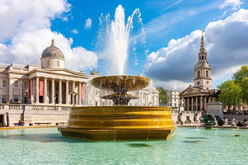 Η National Gallery στην Trafalgar Square
