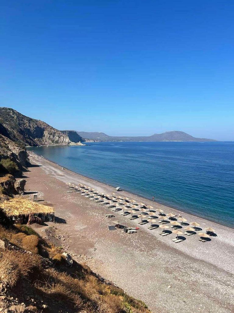 Η παραλία Φυρή Άμμος στα Κύθηρα