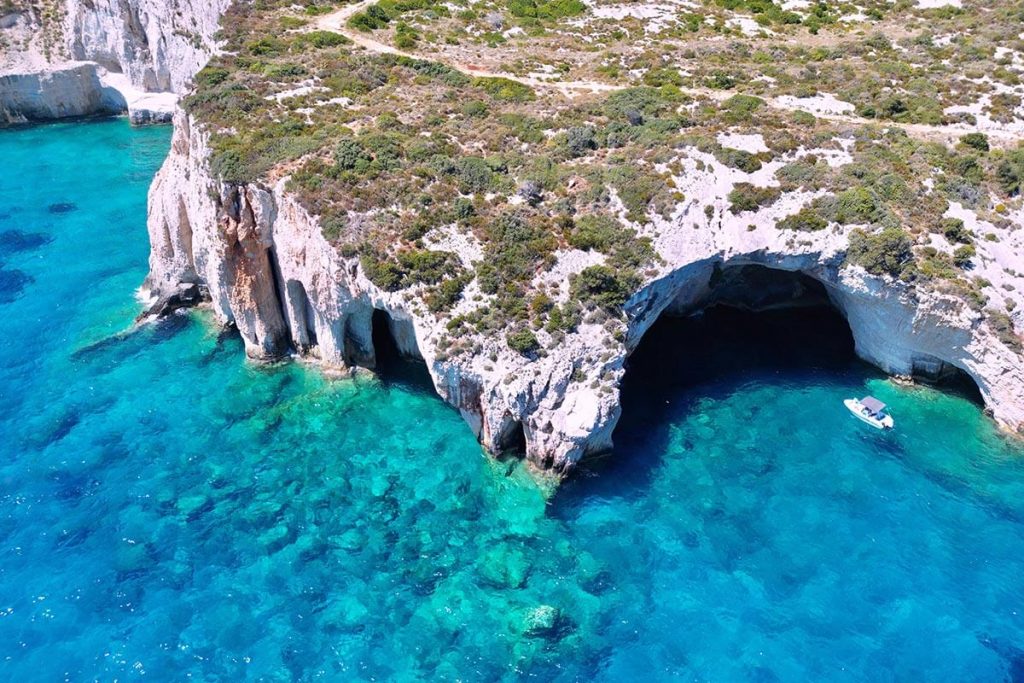 Γαλάζιες Σπηλιές, Ζάκυνθος