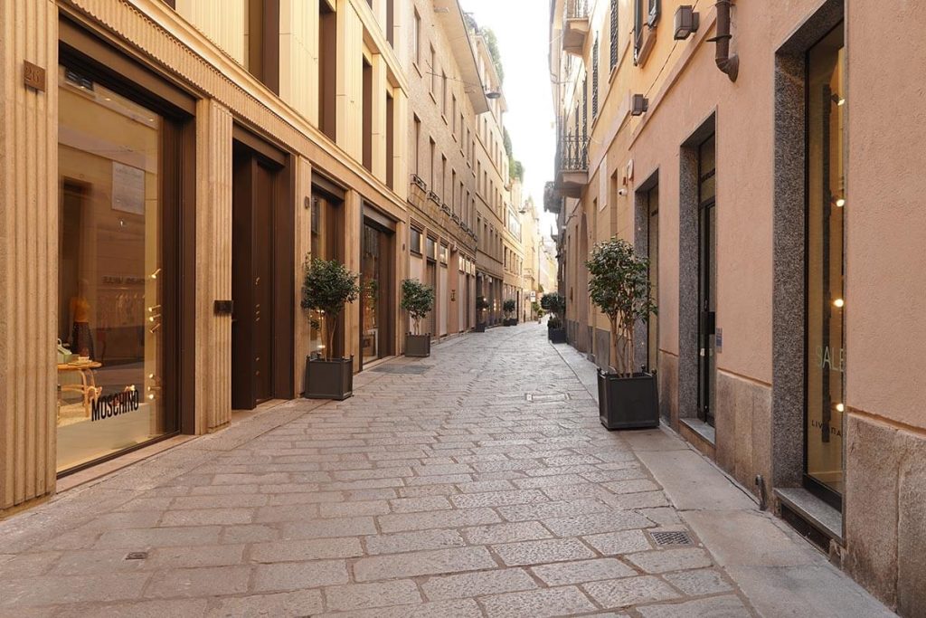Η Via della Spiga στο Quadrilatero della Moda